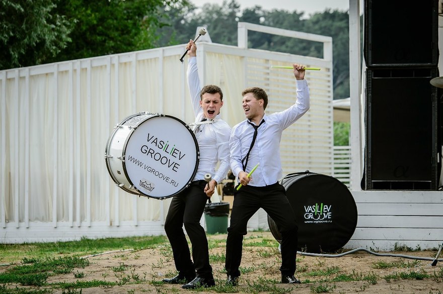 Шоу барабанщиков Vasiliev Groove на свадьбу 8