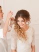 Локоны / Локоны на один бок, С аксессуарами / Цветами / Фатой от Nadya Nezhinka Beauty Studio 4