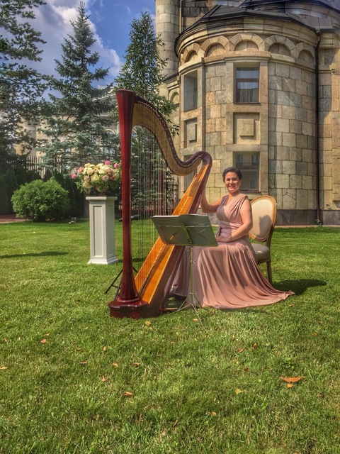 Арфистка Юлия Хамитова на свадьбу 4