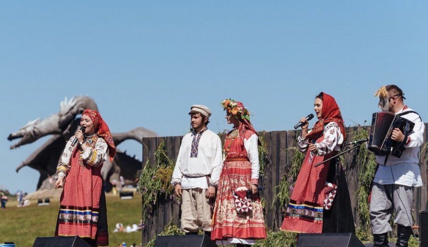 Фольклорный ансамбль Поверье на свадьбу 8