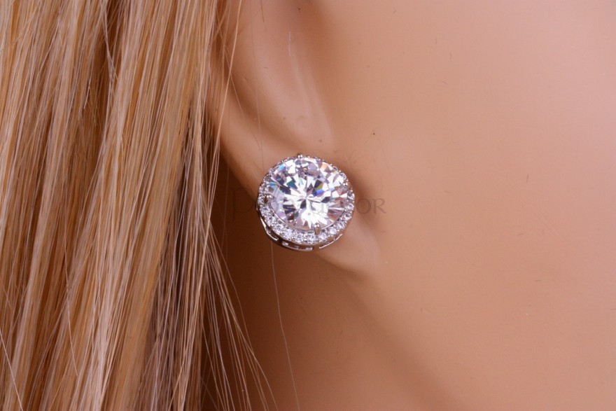 Серьги «Isabella» с цирконами из filter_material_decorating от  2