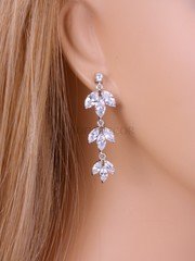 Серьги «Серебряный лепесток» из filter_material_decorating от  1