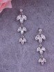Серьги «Серебряный лепесток» из filter_material_decorating от  3