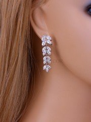 Серьги с цирконами «Lite» из filter_material_decorating от  1