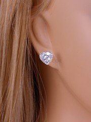 Серьги «Афелия» серебристые из filter_material_decorating от  1