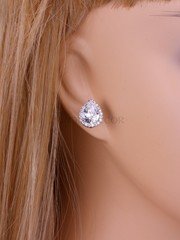 Серьги «Афродита» серебристые из filter_material_decorating от  1