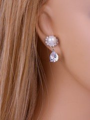 Серьги «Жемчужнка для невесты» из filter_material_decorating от  1