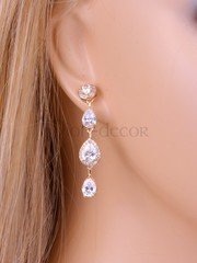 Серьги «Bride» gold из filter_material_decorating от  1