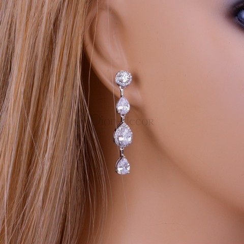 Серьги «Bride» silver из filter_material_decorating от  1