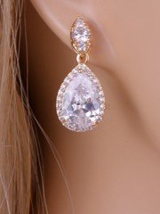 Серьги «Капелька» gold из filter_material_decorating от  1