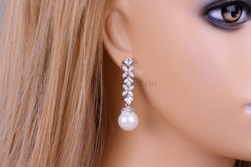 Серьги «Венецианский шик» silver из filter_material_decorating от  1