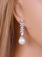 Серьги «Венецианский шик» silver из filter_material_decorating от  1