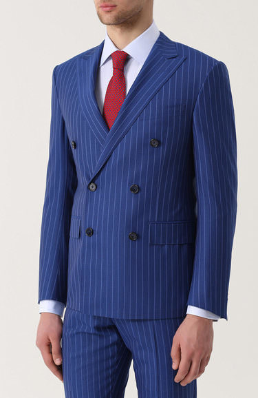 Двойка Свадебный костюм в полоску TESORO от Прокат мужских костюмов BLACKTUX 2