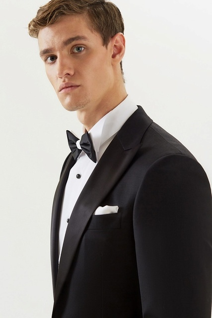 Двойка, Смокинг Свадебный смокинг черный CONOR CEREMONY от Прокат мужских костюмов BLACKTUX 2