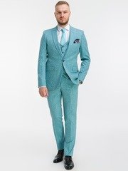 Тройка Свадебный костюм с жилетом PARADISE от Прокат мужских костюмов BLACKTUX 2