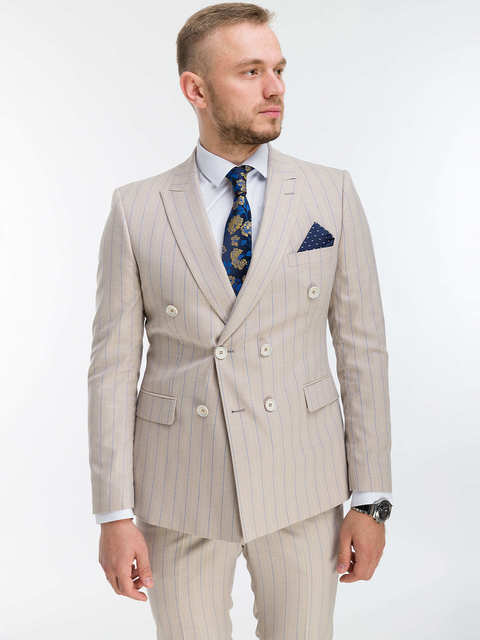 Двойка Свадебный двубортный костюм GANG от Прокат мужских костюмов BLACKTUX 2