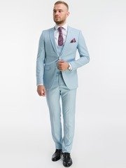 Тройка Свадебный костюм тройка в полоску от Прокат мужских костюмов BLACKTUX 2