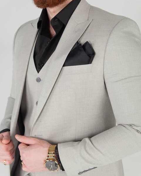 Тройка Свадебный костюм тройка PHISTACHIO ICE от Прокат мужских костюмов BLACKTUX 2