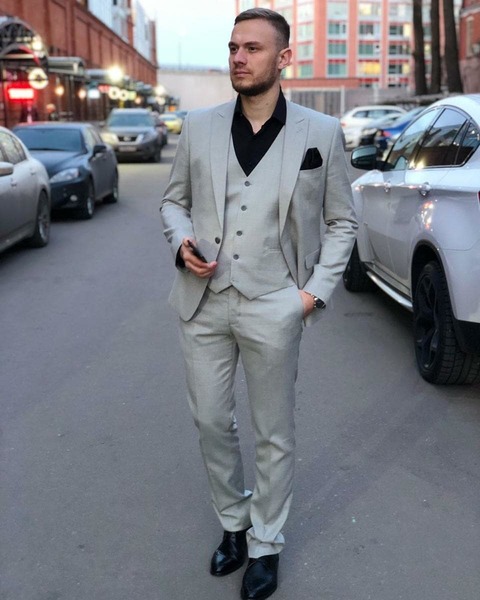 Тройка Свадебный костюм тройка PHISTACHIO ICE от Прокат мужских костюмов BLACKTUX 4