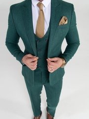Тройка Свадебный костюм-тройка GREEN SUIT от Прокат мужских костюмов BLACKTUX 1