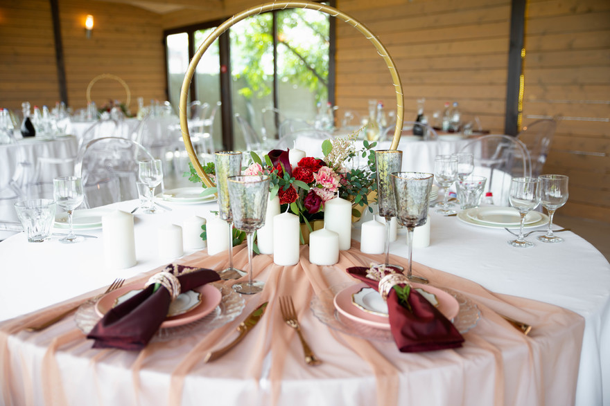 Бохо, Весенняя / Летняя, Рустик, Эко в Выездная регистрация, Природа, Ресторан / Банкетный зал от DEKOРАТОРИЯ 11