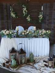 Президиум / Стол молодоженов в Рустик, Тематический, Эко от Творческая мастерская Decor-el 1