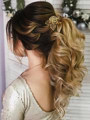 Волны, Высокие / Собранные, Локоны / Локоны на один бок от Свадебный стилист и визажист Ольга Фирсова 1