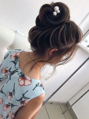 Высокие / Собранные, Пучок от Свадебный стилист и визажист Ольга Фирсова 2