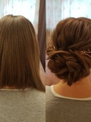 Высокие / Собранные, Пучок, С аксессуарами / Цветами / Фатой, С плетением от Свадебный стилист Анна Кулакова 1