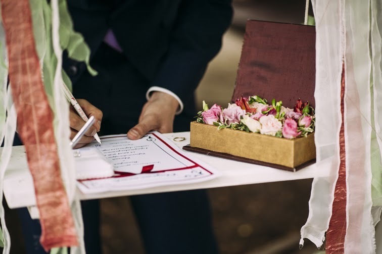 Бохо, Весенняя / Летняя в Выездная регистрация, Природа от Epital Wedding 11