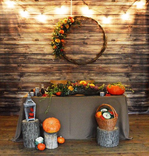 Рустик, Осенняя в Ресторан / Банкетный зал от Дизайн-студия Кружевные сказки 2