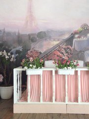 Президиум / Стол молодоженов в Шебби шик от Дизайн-студия Кружевные сказки 1