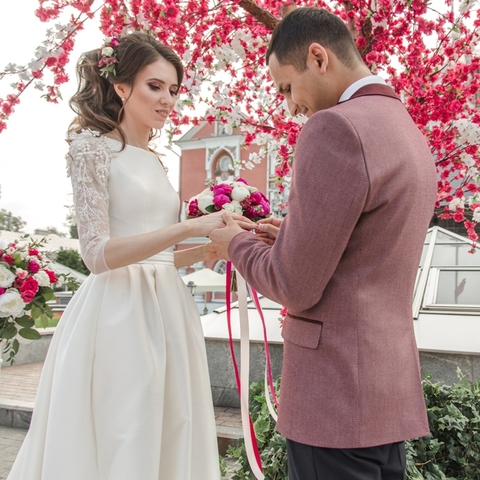 Классика, Эко в Выездная регистрация, Природа, Ресторан / Банкетный зал от Студия Событий BuketPortret 3