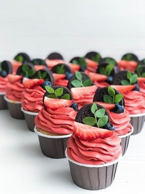 Красный / Марсала Сладкий стол 15 от Delish Cake 1