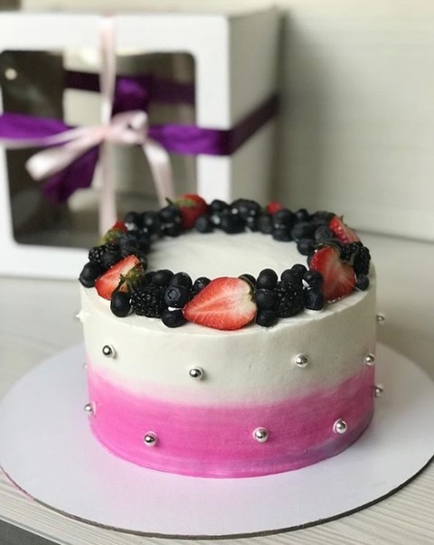 Крем / Сливки Одноярусные 1 от Delish Cake