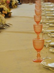 Столы и стулья гостей / Банкет в Шебби шик от Студия декора и флористики Счастливые люди 1