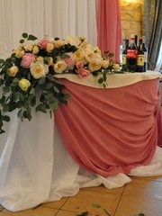 Президиум / Стол молодоженов в Шебби шик от Студия декора и флористики Счастливые люди 2