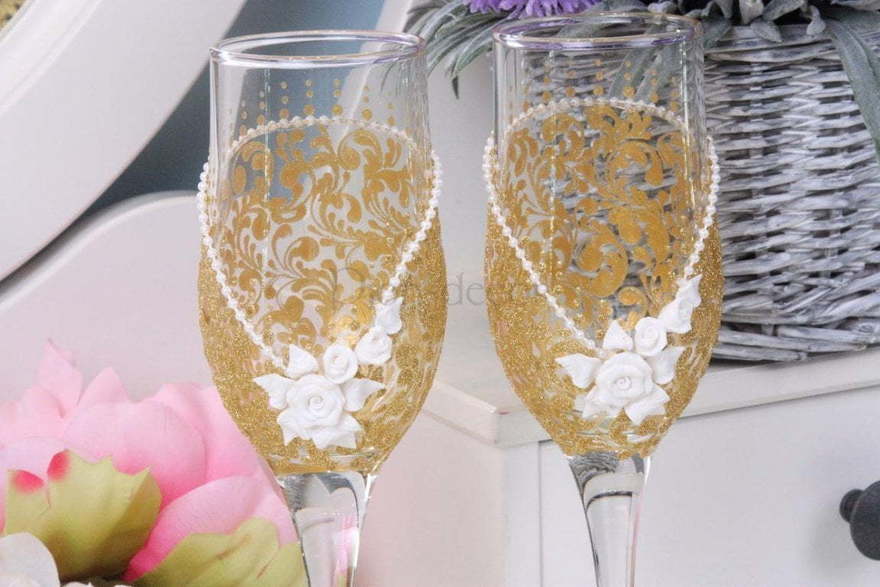 Фужеры Золотые кружева от  2