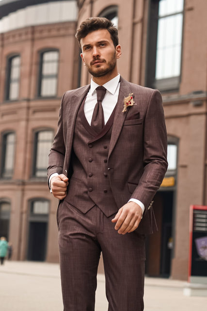 Тройка Мужской костюм на свадьбу Essen Adimо от Дом изысканной мужской одежды Волшебная свадьба 2