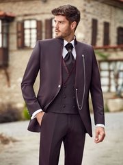 Тройка Костюм-тройка с воротом стойкой Troya Adimo от Дом изысканной мужской одежды Волшебная свадьба 1