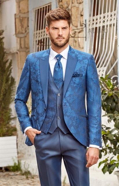 Тройка Мужской свадебный костюм Santa Adimo от Дом изысканной мужской одежды Волшебная свадьба 6