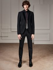 Однобортный Смокинг Show Karl Lagerfeld с бархатным лацканом от Дом изысканной мужской одежды Волшебная свадьба 1