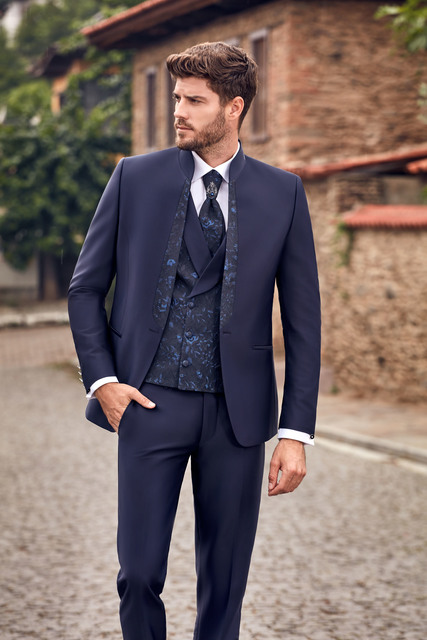Тройка, Двубортный Костюм-тройка френч SAMIL Adimo от Дом изысканной мужской одежды Волшебная свадьба 2