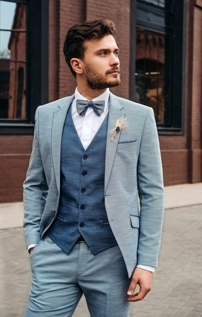 Тройка Костюм-тройка Munich Adimо от Дом изысканной мужской одежды Волшебная свадьба 2