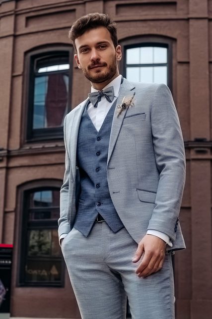 Тройка Костюм-тройка Munich Adimо от Дом изысканной мужской одежды Волшебная свадьба 5