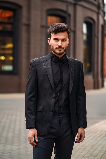 Однобортный Мужской пиджак Masterhand Slade Floral от Дом изысканной мужской одежды Волшебная свадьба 3