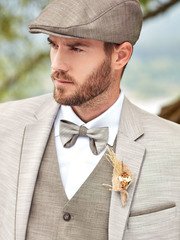 Тройка Мужской костюм-тройка Munich Adimо от Дом изысканной мужской одежды Волшебная свадьба 1