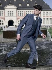 Тройка Мужской костюм Santon Masterhand Slim Fit от Дом изысканной мужской одежды Волшебная свадьба 1