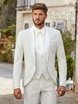 Тройка Белый мужской смокинг Brit Luis ADIMO от Дом изысканной мужской одежды Волшебная свадьба 1
