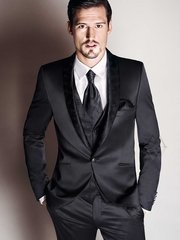 Однобортный, Смокинг, Тройка Мужской костюм-смокинг Digel Ray 948 от Дом изысканной мужской одежды Волшебная свадьба 1
